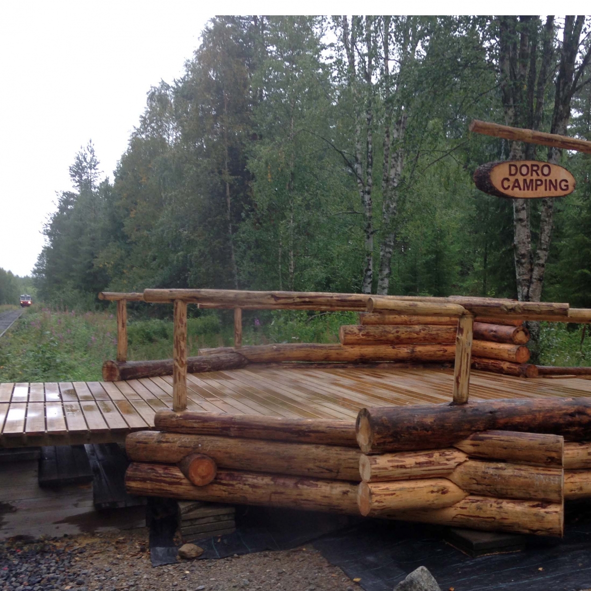 Inlandsbanan, perrongen vid Dorotea camping