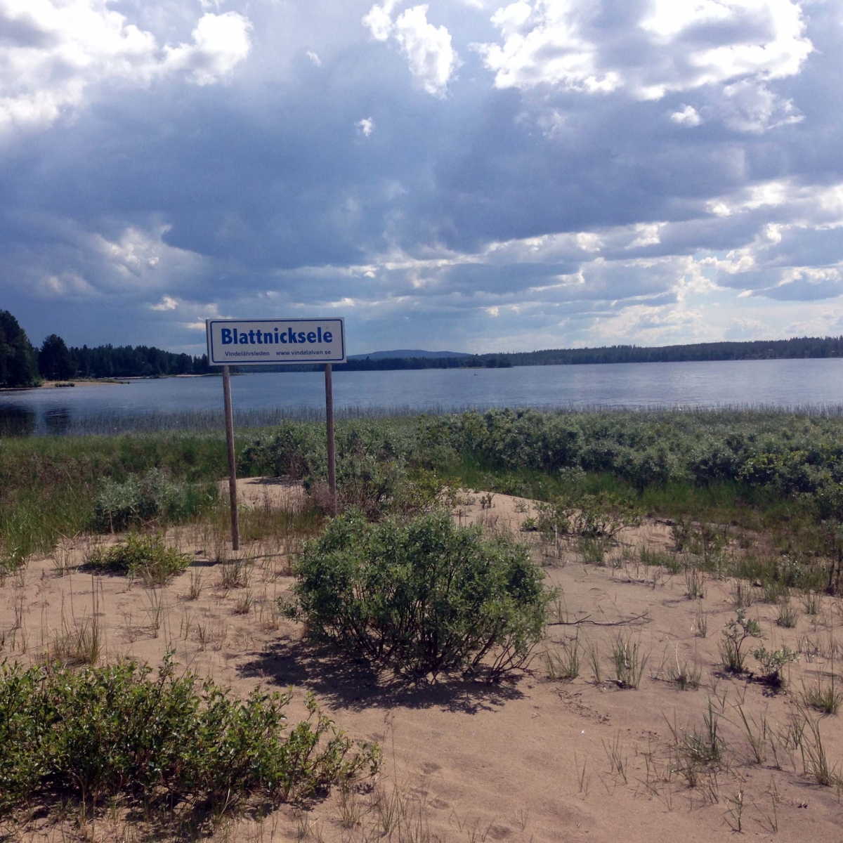 Inlandsbanan Blatticksele strand