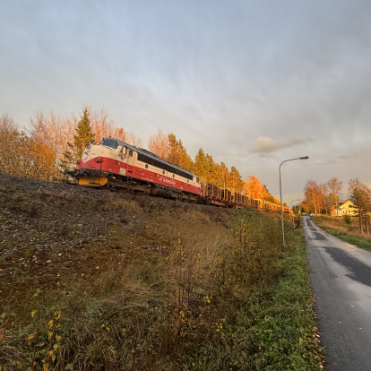 inlandståg urspårning Lit oktober 2025