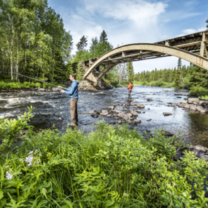 Fiska längs Inlandsbanan